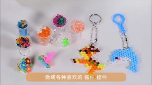 🔥HOT🔥2400/1500 ชิ้นชุดลูกปัดฟิวส์น้ำสร้างสรรค์ลูกปัดของเล่น DIY มายากลน้ำเหนียวลูกปัดครบชุดสำหรับเด็กเริ่มต้น