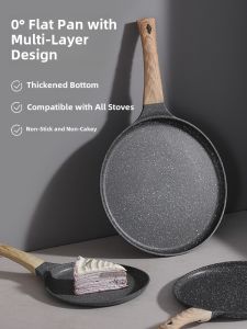 Non-Stick Pancake Pan French Macaron Color Aluminum Alloy Kitchen Cooking Utensil for Omelettes Spring Rolls Egg Tarts