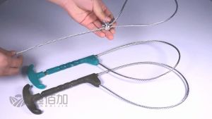 Pig Catcher and Snare Plated Steel Hog Squeezer Holder Control Tool  for Dog Pig Swine Animals Livestock