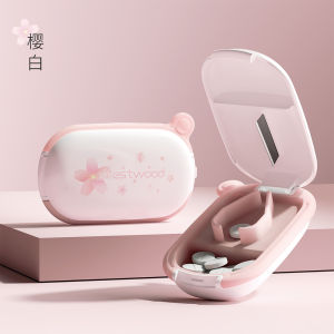 Portable Mini Sealed Moisture-Proof Medicine Box Compact Pill Organizer Week-long Seven Days Splitter Small Personal Dose Box
