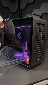Vỏ Case Cooler Master QUBE 540 Moonstone/ Stardust Iron E-ATX kính mờ - Hàng Chính Hãng