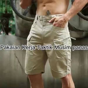 Ready Stock IX7 Waterproof Shorts Men’s Military Style Tactical Cargo Shorts with Heavy Duty Construction for Outdoor Adventures