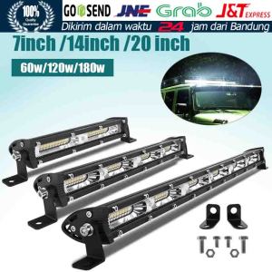 SLIM LED BAR 180W 20 Inch 12V 24V Lampu Sorot Spotlight Tembak Offroad Worklight Mobil