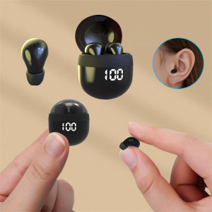 Kebidumei | Invisible Headphones TWS Mini Earphones Wireless Bluetooth 5.3 Earbuds with Microphone Noise Reduction In-Ear Headset for Phone