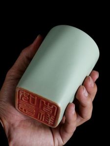 Large Size Ruyao Tea Cup Seal Cup Cracked Surface Golden Thread Owner Cup Personal Specialty Ceramic Tea Drinking Cup