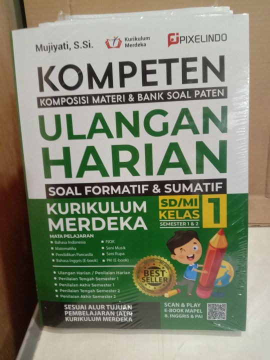 BUKU KOMPETEN ULANGAN HARIAN SD MI KLS 1 KURIKULUM MERDEKA | Lazada ...