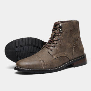 Leather Boots 2026 Retro Brand Comfortable Fashion Casual Ankle Boots