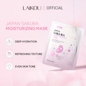 LAIKOU Sakura Moisturizing Mask Sheet Brightening Oil Control Tighten Pores Even Skin Tone 25g
