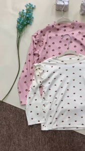 6 Bulan - 6 Tahun Baju Kaos Anak Perempuan Import Lengan Panjang Ruffle Polkadot T Shirt Atasan Anak Perempuan Blouse Anak Cewek Fashion Korean Style Ready Stock 12 Bulan 1 2 3 4 5 Tahun