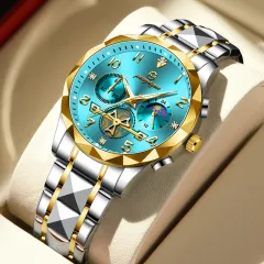 Đồng Hồ Nam Chenxi 976 Chronograph Da, Kim Quartz, Dạ Quang, Dành Cho Doanh Nhân, Hiển Thị Ngày Và Tuần Trăng, Dây Đeo Hợp Kim Chống Nước | Lazada.vn
