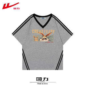 Warrior | Short Sleeve Cotton Printed Black T-shirt Loose Mid-length