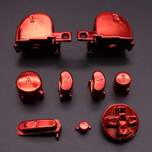Bộ Kit Độ Chế Điều Khiển Gamecube NGC XOXNXEX Full Set Nút Chrome ABXY Z D-Pad L R Trigger Nút Bấm Phụ Kiện Cho Nintendo