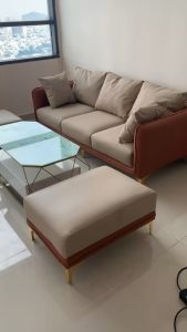 Bàn trà 2 tầng có hộc tủ bàn sofa 2 mặt kính bàn sofa 1m cao cấp