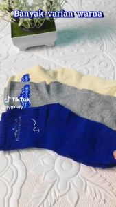 DRKS124 Kaos Kaki Pria Pendek Monokrom Ankle Socks Semata Kaki Motif Polos