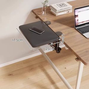 Easy-Install Extendable Computer Armrest and Keyboard Shelf