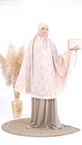 MUKENA DEWASA RAYON RENDA 2 IN 1 HAZEL / HANNAFIAH