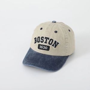 CAE - Topi Bisbol Anak Boston 1630 Denim Washed Kombinasi Baseball Hat Import