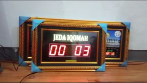 Jam Jeda Iqomah Ukuran 43 cm x 30 cm