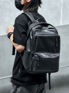 Moyyi | Mens Leather Laptop Backpack Large Capacity