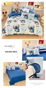 Ultra-Soft Antibacterial Four-Piece Bedding Set Luxury Skin-Friendly Naked Sleep Dormitory Single/Dual Use 4 Seasons Universal