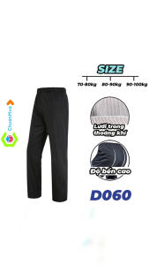 Quần Đi Mưa Vải Dù Chống Thấm Có Lưới Lót Trong Thoáng Khí Cao Cấp ( Quần Lẻ Đi Mưa Độ Bền Cao )