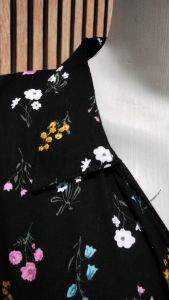 Dress Gamis Ameera Sakura Fashion Muslim Bahan Rayon