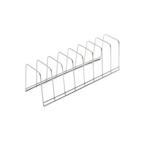 Stainless Steel Dish Draining Rack Multipurpose Silver Plates Storage Rack Space Saving Bowls Plates Drainer Holder Kitchen
