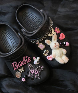 Adorable Cheeky Rabbit Hole Shoe Buckle Y2K Sweet Cool Style Detachable Decorative Shoe Flower DIY Accessory for Shoes