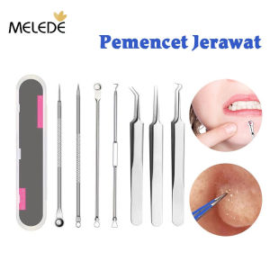 MELEDE Alat Kit Komedo & Jerawat: Pinset Komedo Stainless Steel