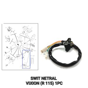 Swit Netral Vixion R 155 - Switch Suit Suwit Indikator Sensor Gigi Netral Neutral Contact Assy Change SW Yamaha Vixion R 155 LED R15 V3