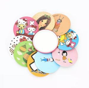 Cute Small Comb Portable Portable Mini Air Cushion Comb Children Girls Foldable Airbag Comb Massage Comb Mirror Integrated