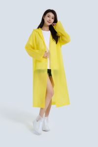 Adult Raincoat Hooded One-piece Long Raincoat Reusable Poncho Outdoor Rainwear For Women And Men Transparent Waterproof Poncho