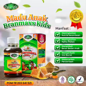 Herbal Batuk Anak Asma Madu Tbc Paru Pilek Imunitas Penambah Berat Badan Ampuh Branmaxs Kid Darusifa