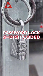 Mitsushi 4 Digital Padlock Steel Combination Lock Password Padlock for Door Toolbox Gym Storage