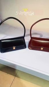 SLC Fashion Solid Color Underarm Bags PU Leather Shoulder Bags for Women Design Luxury Small Handbag Female Subaxillary Clutches