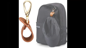 Travel Hat Clip Leather Simple Golf Baseball Hat Clip Summer Hat Strap Towel Glove Storage Wallet Buckle Hands-free Latch Clip