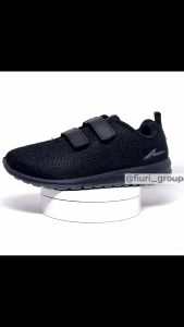 FIURI - Ando - BSC 51 VELCRO 29-38 FULL HITAM - Sepatu Kets Wanita-Sepatu Sneakers Wanita-Sepatu Olahraga Sport Wanita-Sepatu Casual-Sepatu Jogging Lari Fitness Gym Senam Wanita-Sepatu Anak Perempuan Cewek-Sepatu Sekolah Bertali SD SMP SMA