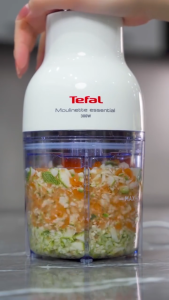 Máy xay đồ ăn Tefal 3 trong 1 MB520138 - 300W 400ml - Hàng Chính Hãng Bảo Hành 24 Tháng