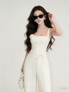 Floral Decorative Jumpsuit High Fashion Elegance