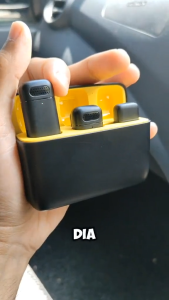 K6 Professional Lavalier Microphone Wireless Microphone with Charging Case Lapel Microphone with Noise Cancellation