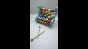 Wooden Multifunctional Calculating Bracket Xylophone Math Learning Maze Beads Toys TPC