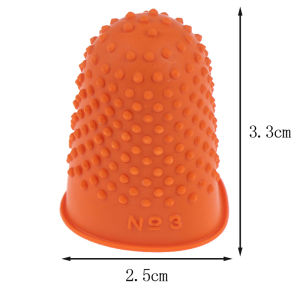 5Pcs Rubber Thimble Protector Counting Cone Quilter for Sewing Finger Tip Craft