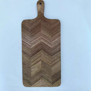 TILAIEN | Fishbone Pattern Wooden Cutting Board with Handle
