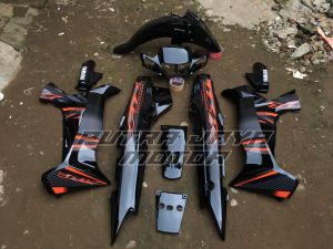 Bodi ful set yamaha fiz r custom neon oren kap yamaha f1zr fiz r force 1 dek bodi set yamaha fiz r force 1 fullset stripping komplit lengkap murah