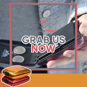 NCW-071 Secure RFID Deposit And Withdrawal Wallet ID Credit Card Holder Aluminum ABS Integrated Card Box