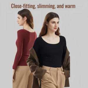 Long Sleeve Bottomless Bottom Top High Stretch Cation Long Sleeve TShirt Coldproof Warm Top