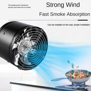 VARIER 4/6/8/10/12in Inline Exhaust Fan Air Ventilator Metal Ventilation Exhaust Fan Mini Extractor Bathroom Toilet Wall Fan Duct Fan Accessories 220V