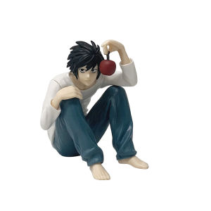 Bandai | 8-16cm Anime Death Note L Lawliet/Ryuk/Light Yagami/sitting Position Noodle Stopper Figure Model Collectible for Christmas Gift