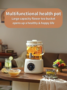2.5L Portable Health Pot Electric kettle with 304 Stainless Steel Faucet Tea strainer Household Multi-Function Party Stew Fruit Tea Kettle Fully Automatic Insulation Integration