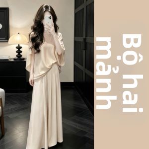 Ge·an·fei | Bộ Váy Hai Mảnh Mùa Hè Tay Ngắn Phong Cách Pháp